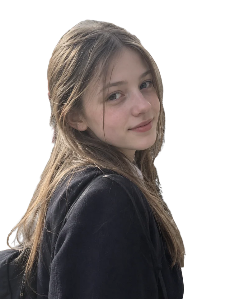 Portrait cutout with transparent background